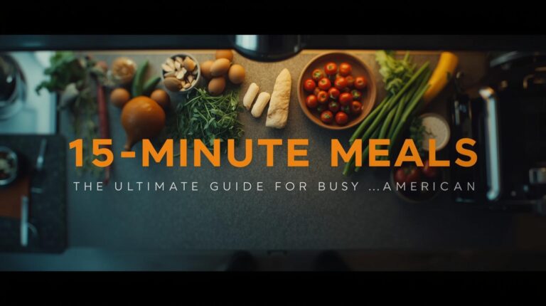 15-Minute meal ideas for busy Americans, quick and tasty recipes for everyday meals.