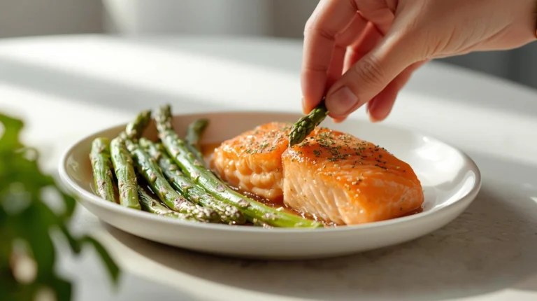 Healthy 30-minute salmon with roasted asparagus, a quick and nutritious weeknight meal.