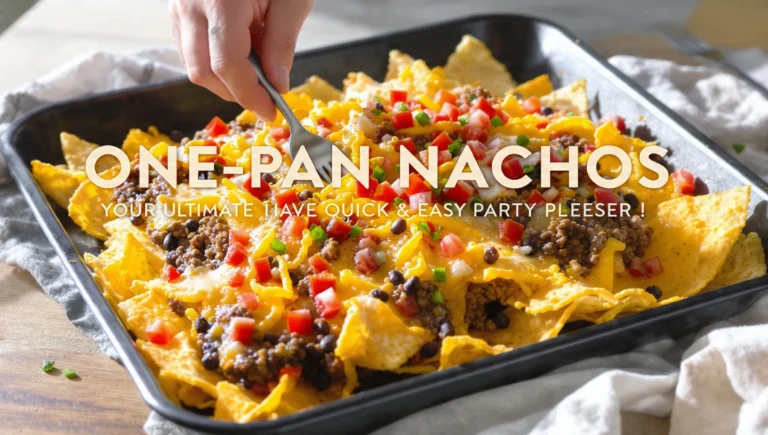 Here are three distinct options for “One-Pan Nachos: Perfect for Parties”: