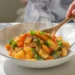 Budget-friendly vegetable stir-fry with rice, quick and easy low-cost meal ready in minutes.