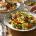 Budget-friendly vegetarian quick meal with beans, vegetables, and grains, prepared simply and affordably.