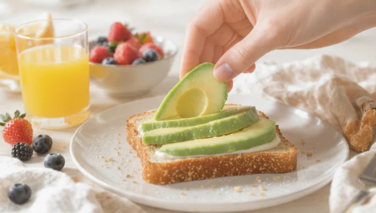 Quick healthy breakfast ideas with oats, fruit, yogurt, and toast