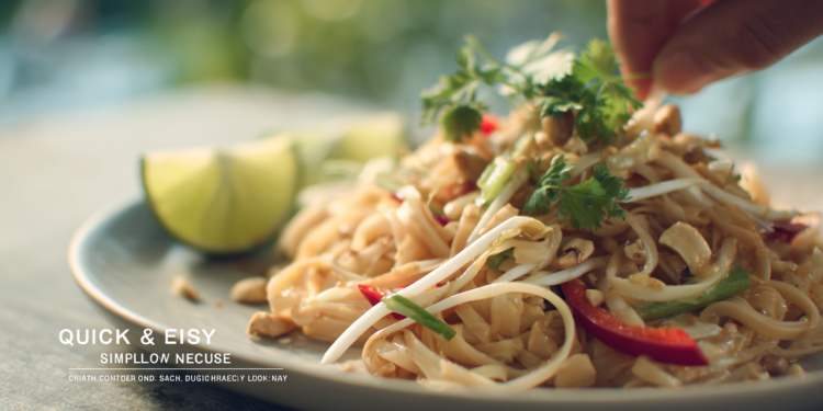 Vegetarian pad Thai with rice noodles and vegetables, quick, simple, and full of flavor.