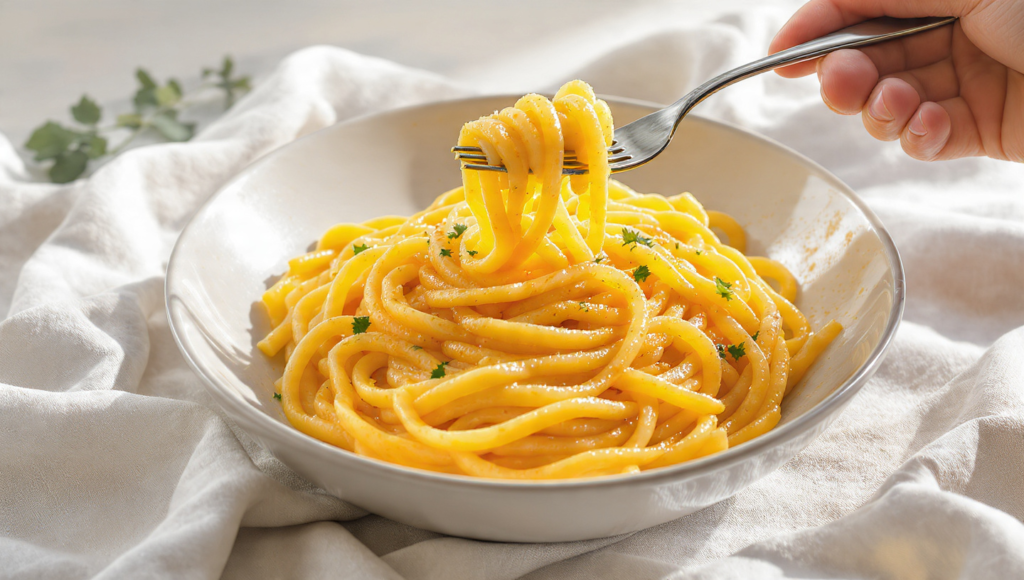 easy summer family meal – creamy pasta with hidden veggie sauce