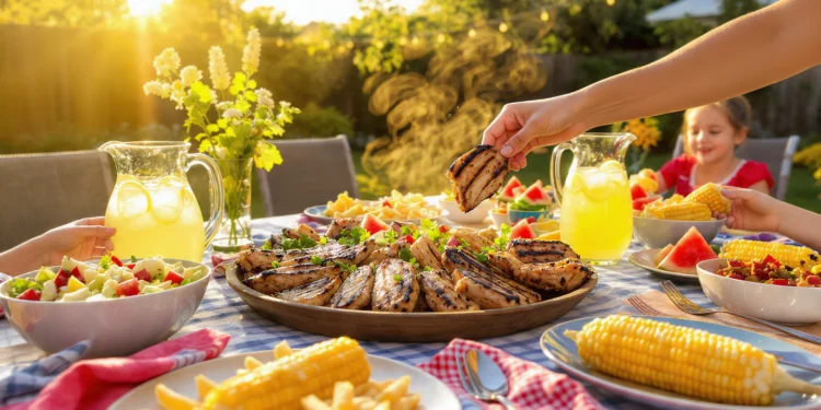 10 best summer meals for families with grilled dishes, salads, and easy kid-friendly recipes.