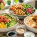 Quick healthy summer bowls with fresh vegetables, grains, and protein for easy balanced meals.