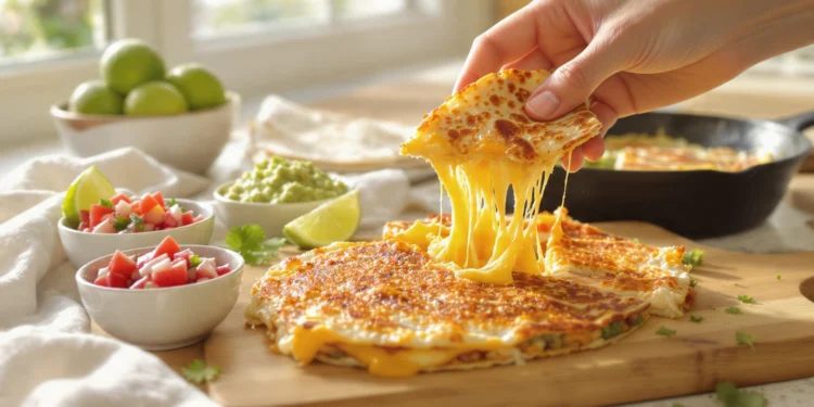 Quick summer quesadillas with melted cheese, fresh veggies, and crispy tortillas.