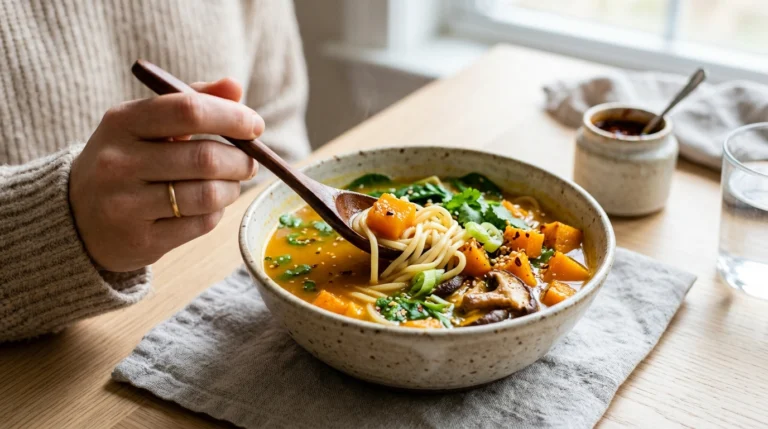 20-Minute Fall Broth Bowls (Miso Ginger Butternut Squash)