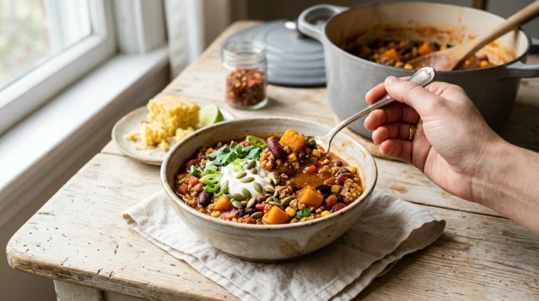 30-Minute Pumpkin Chili Recipe (Easy One-Pot Dinner)