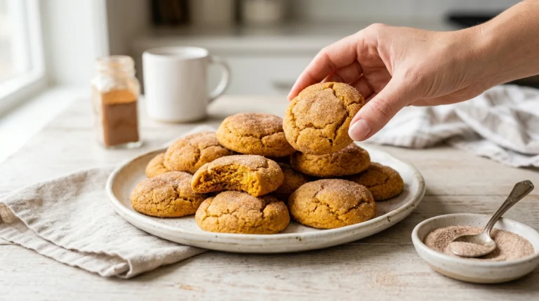 Soft & Chewy Pumpkin Snickerdoodle Cookies (30 Minutes)